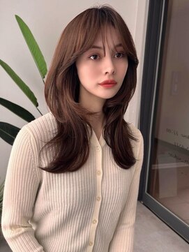 ソヨン 栄2号店(SOYON) 《くびれミディアム》そと巻き/シースルーバング