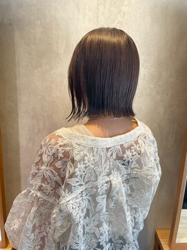 髪質改善/顔周りレイヤーカット/グレージュ[千葉/千葉駅]