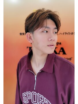 トウカ 南流山店(TOUKA) メンズ パーマ センターパート