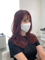 カッツ 駅家店(CUT S)&nbsp;レイヤーカット×チェリーレッド