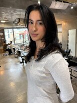 ナループロアポンテ(Nalu pu loa PONTE)&nbsp;バタフライレイヤー/海外風レイヤーカット/ミディアムレイヤー