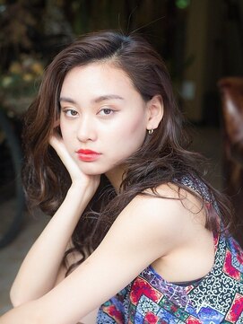 メンズアンドレディース モテナ かきあげ前髪 フリンジウェーブ ロング【モテナ 豊田 浄水】