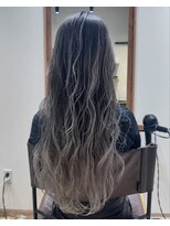 リフル 八王子(RIFULL) ハイライト バレイヤージュ 脱白髪染め レイヤー 髪質改善