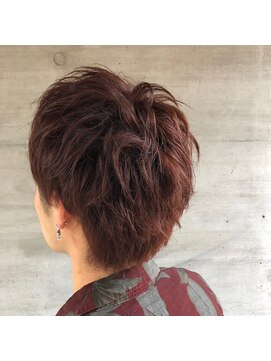 アッシュタカサキ(ash takasaki) スマートショート束感マッシュグレージュ