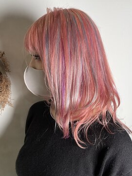 ノア(noa.) 『ハイトーンカラー』ピンクマルチカラー