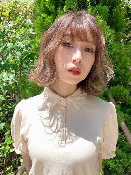 フラミューム 関内店(flammeum) フレンチガーリー　ゆるふわボブ