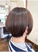 パールアッシュで白髪染めに透明感をプラス♪