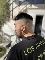 MEN'SHAIRツーブロック束感ショート波巻きハイライト62