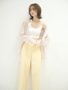 アビエクレール 河内花園(abije claire) ふんわりレイヤーミディアム★20代30代50代 髪質改善