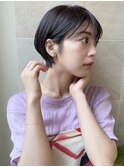 ショート/小顔ショート/ショートボブ/顔周りカット/銀座一丁目