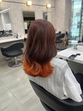 ユナイテッド 横浜(UNITED) オレンジブラウン/裾カラー/オレンジ