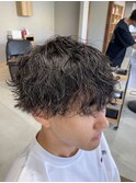 緩め波巻きパーマ
