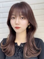 ビューネオ(VIEW NEO)&nbsp;くびれヘア/ミディアムヘア/顔まわり/前髪/谷町四丁目/おくれ毛