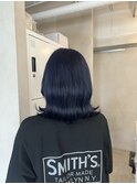 外ハネボブディープネイビーカラー【上野】