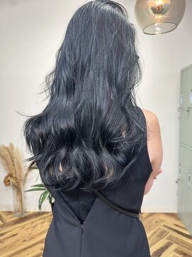 ラニヘアサロン(lani hair salon) ダークブルーアッシュ/髪質改善/レイヤーカット