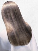 20代30代艶感ストレート♪髪質改善カラーグレージュ明るめ