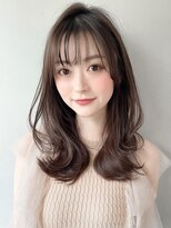 斜めバングセミディ似合わせカットワイドバング#305f0215