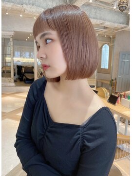 ロンドアリシア 金山(Lond Alexia) 艶髪 髪質改善 ブリーチなしダブルカラー レイヤー 韓国風5529