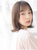 ■グレージュアッシュ外ハネボブくびれヘア308越谷20代30代40代