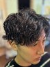 メンズカット＋ナミ巻きパーマ14850→￥13695