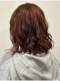 ピンクオレンジの春カラー
