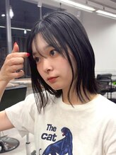 モク 神楽坂(mok) 結べるボブ×シースルーバングで黒髪でも重たくならない！
