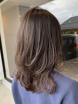ロコヘアー(Locohair)&nbsp;小顔◎ココアベージュ◎顔周りレイヤー×冬カラー/20代30代
