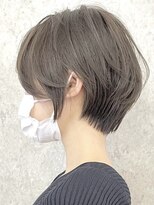 エリマ 横浜西口(elima)&nbsp;横浜白髪染めショートボブオリーブベージュオリーブブラウン韓国