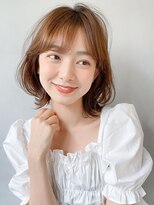 レア 表参道(L'ea)&nbsp;大人ガーリーダークアッシュミディアムレイヤー似合わせカット