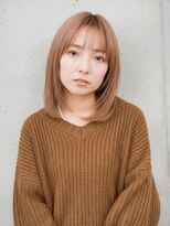 ニューヨークニューヨーク 樟葉店(NYNY)&nbsp;ゆるふわミディアム/ハッシュカット/ベージュ/韓国レイヤー