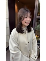 ヨーク(YOKE)&nbsp;レイヤーカット/前髪カット/アッシュグレージュ