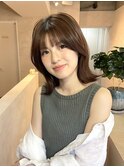 レイヤーボブ外ハネボブくびれボブモカブラウンミルクブラウン