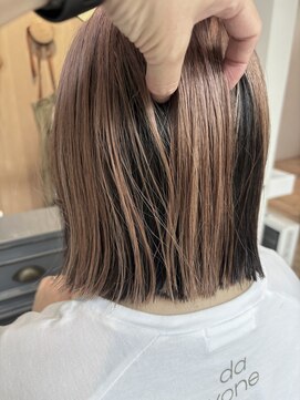 ニコ ヘアー(nico hair) ぱつっとボブのアンブレラカラー