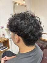 ルーチェ(Luce) メンズパーマ/メンズマッシュショート/黒髪/無造作ヘア/似合わせ