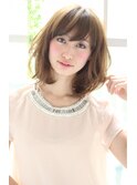 [K-two銀座]前髪と顔周りのバランスが小顔に見せるエアリ-ミディ