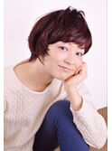 甘髪カワイイ☆ピンク系ふんわり小顔ショート【N°３溝の口】