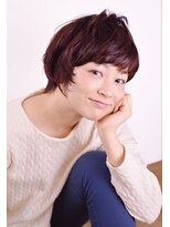 ナンバースリー 溝の口店(Number Three)&nbsp;甘髪カワイイ☆ピンク系ふんわり小顔ショート【N°３溝の口】