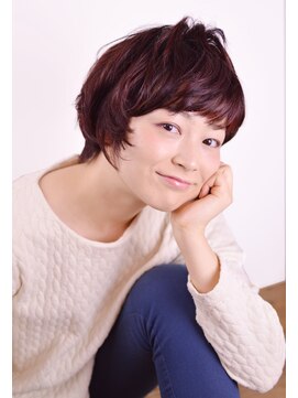 ナンバースリー 溝の口店(Number Three) 甘髪カワイイ☆ピンク系ふんわり小顔ショート【N°３溝の口】