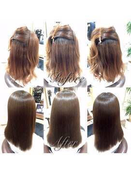 ノーブロー 酸性縮毛矯正専門技師(No.Blow) 名古屋の酸性縮毛矯正。エアリーな柔らかさで美しい美髪矯正