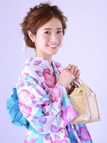 アース 武蔵境店(HAIR & MAKE EARTH) <浴衣アレンジ>ふんわりルーズ編込みアップヘア【EARTH武蔵境】