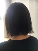 【EIGHT沖縄】お客様スタイル_デザインカラー_切りっぱなしボブ