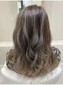 ハイライトグラデーション×ベージュ×透明感