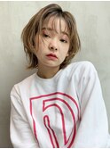 ナチュラルくびれロブ_外ハネボブアッシュブラウン_26996