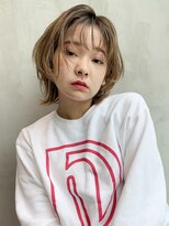 アルバム 銀座(ALBUM GINZA) ナチュラルくびれロブ_外ハネボブアッシュブラウン_26996