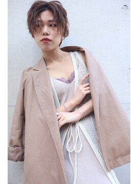 レリーボンズ 夙川(Rely Bonds) 大人ショート☆センターパート♯ウザバング♯30代♯40代