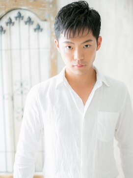 トニーアンドガイメン ホテル京阪仙台店(TONI&GUY MEN) 黒髪爽やかビジカジのソフトツーブロックショートa