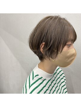 エヌ(N) マッシュショート × オリーブベージュ