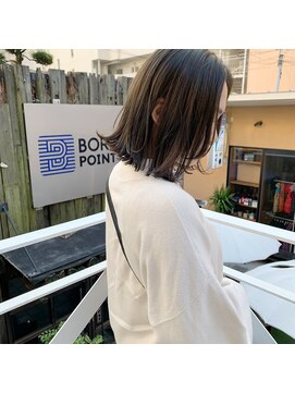 ミント(mint) 外ハネボブ/ボブ/オリーブ/オリーブグレー