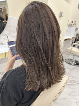 シェノン サントル(CHAINON CENTRE) 前髪/マチルダボブ/ピンクベージュ/インナーグレージュ