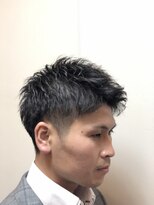 リバティシェアバーバー 銀座(LIBERTY SHARE BARBER) スーツ短髪【ビジネスショート】ツーブロック　アップバング